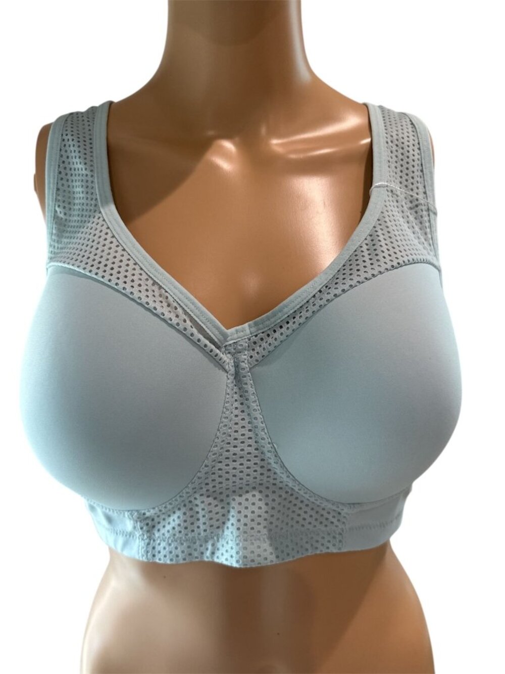 ActivaBra Airy Wireless Comfort Mesh Bra 3XL Blue NWT